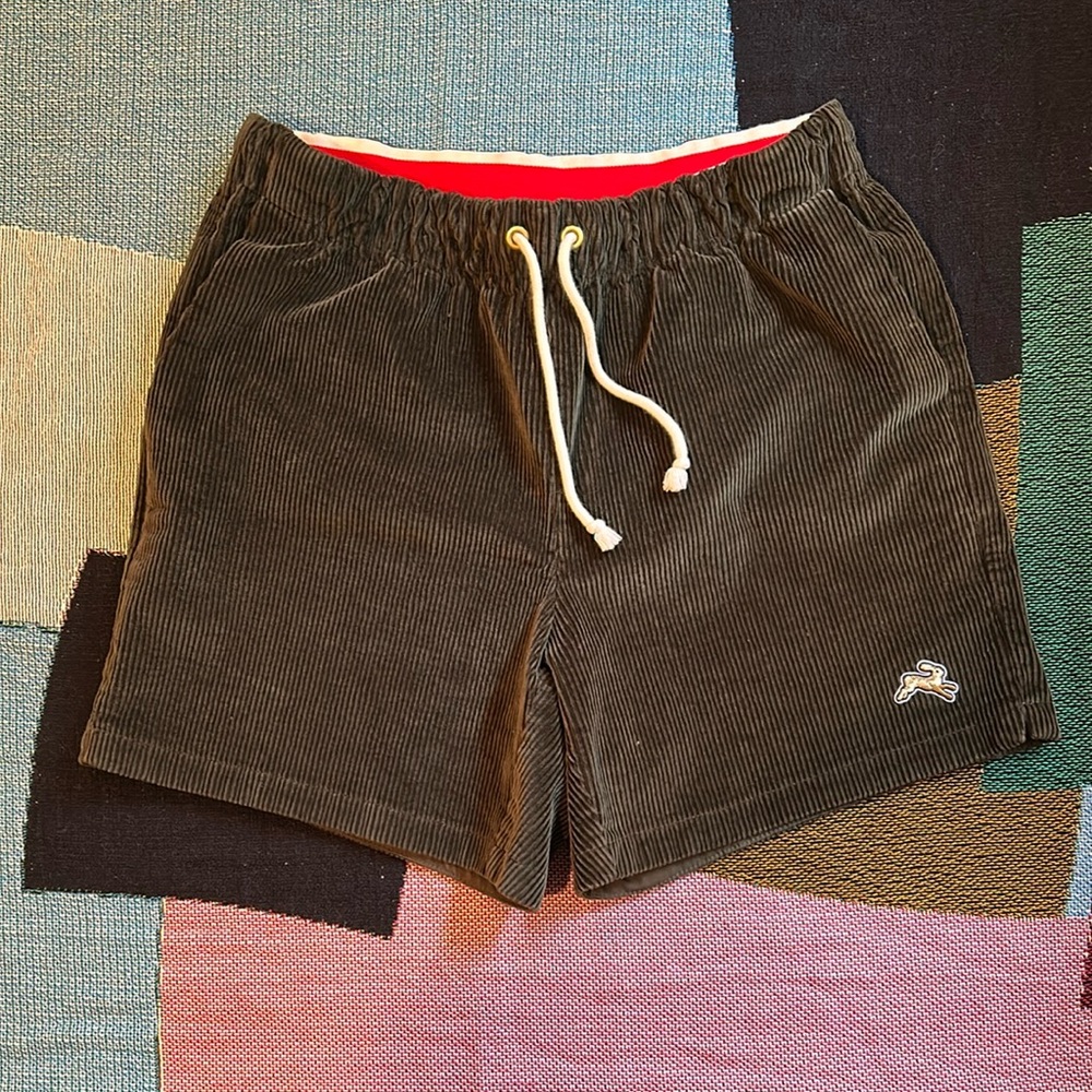 Tracksmith Corduroy Shorts in Olive